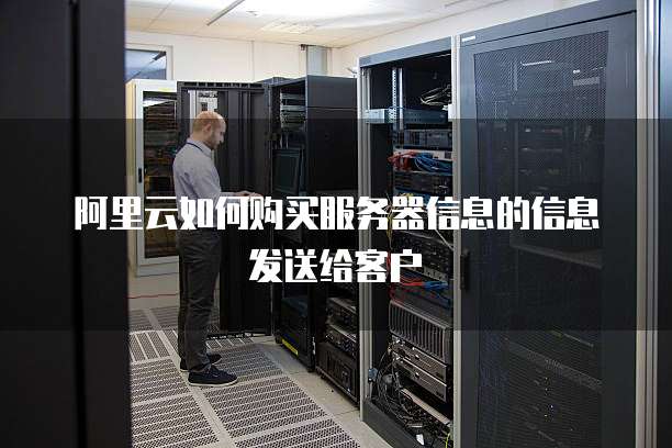阿里云如何购买服务器信息的信息发送给客户