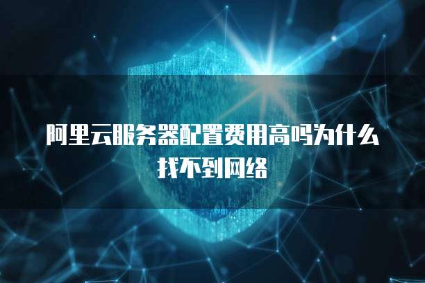 阿里云服务器配置费用高吗为什么找不到网络