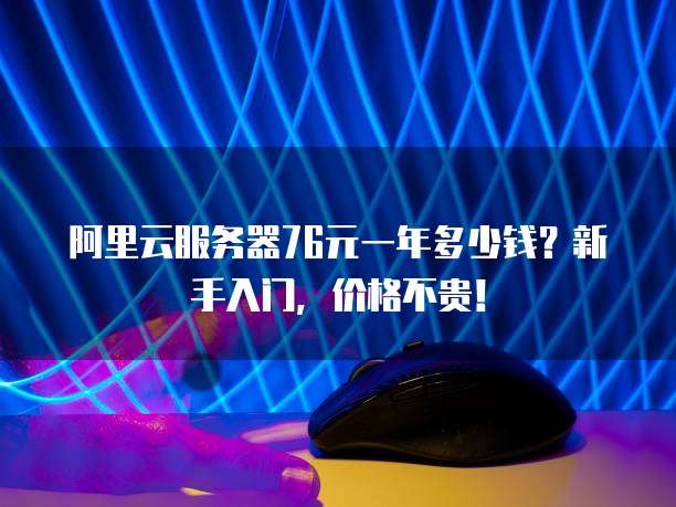 阿里云服务器76元一年多少钱?新手入门,价格不贵!