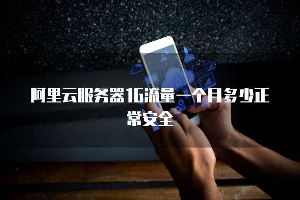 阿里云服务器1G流量一个月多少正常安全
