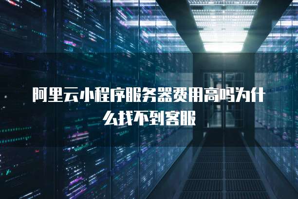 阿里云小程序服务器费用高吗为什么找不到客服