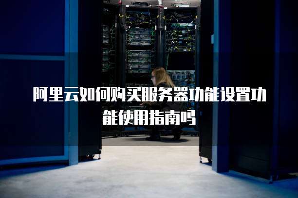 阿里云如何购买服务器功能设置功能使用指南吗
