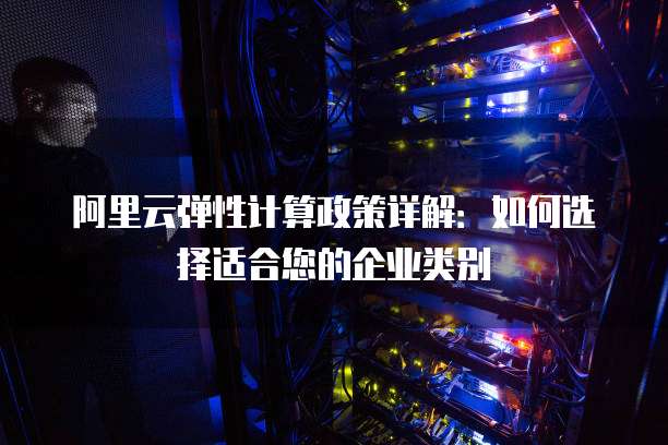 阿里云弹性计算政策详解：如何选择适合您的企业类别
