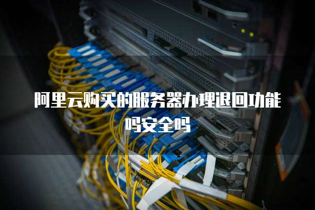 阿里云购买的服务器办理退回功能吗安全吗