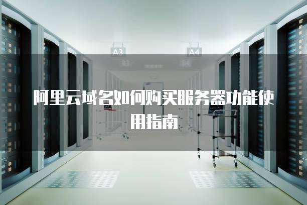 阿里云域名如何购买服务器功能使用指南
