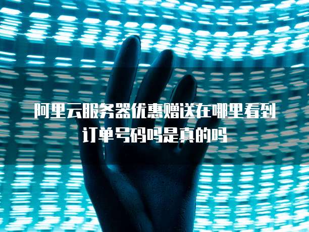 阿里云服务器优惠赠送在哪里看到订单号码吗是真的吗