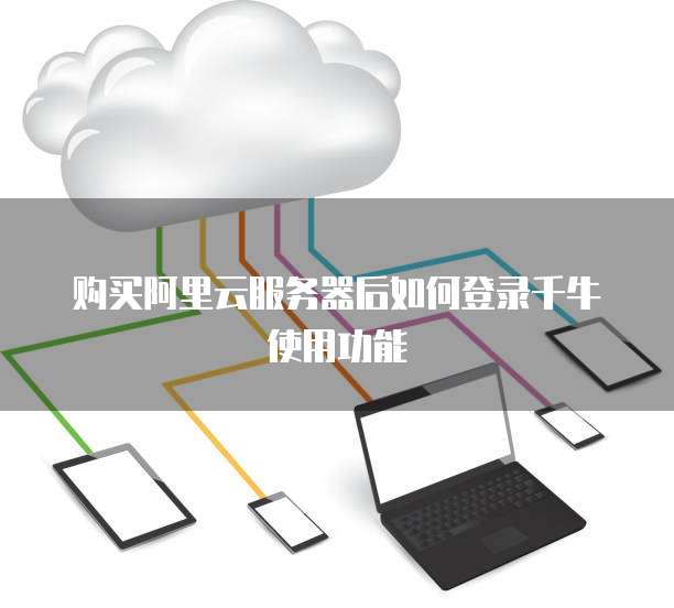 购买阿里云服务器后如何登录千牛使用功能