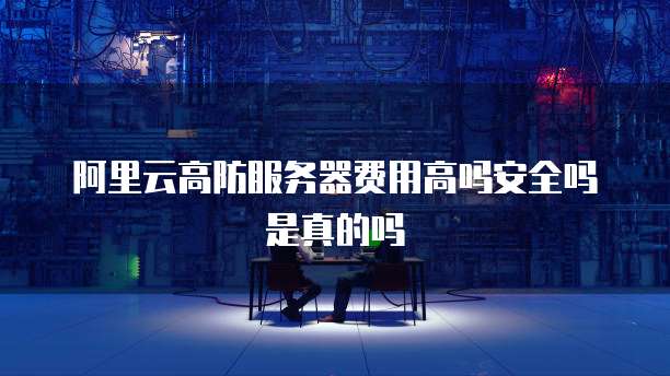 阿里云高防服务器费用高吗安全吗是真的吗