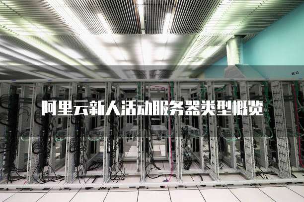 阿里云新人活动服务器类型概览