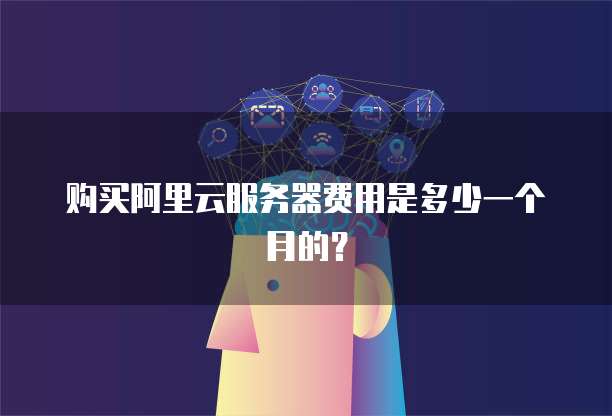 购买阿里云服务器费用是多少一个月的?