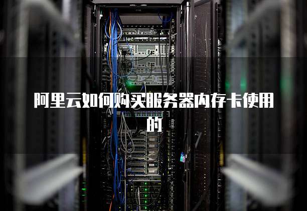 阿里云如何购买服务器内存卡使用的