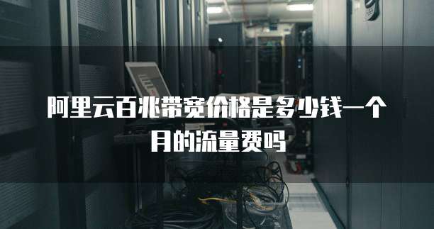 阿里云百兆带宽价格是多少钱一个月的流量费吗