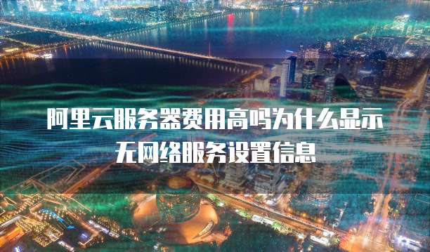 阿里云服务器费用高吗为什么显示无网络服务设置信息
