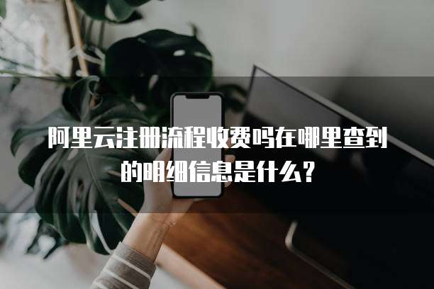 阿里云注册流程收费吗在哪里查到的明细信息是什么?