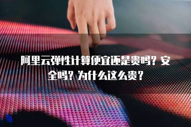阿里云弹性计算便宜还是贵吗?安全吗?为什么这么贵?
