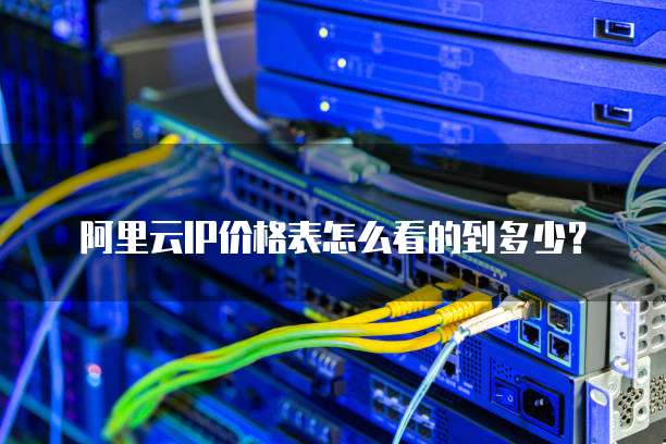 阿里云IP价格表怎么看的到多少?
