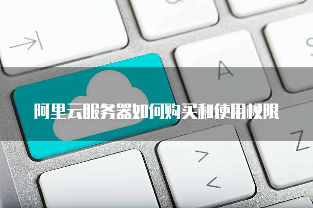 阿里云服务器如何购买和使用权限