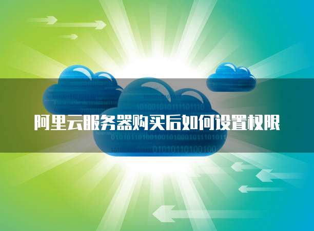阿里云服务器购买后如何设置权限