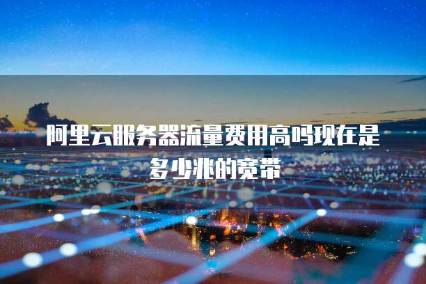 阿里云服务器流量费用高吗现在是多少兆的宽带