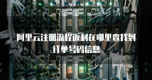 阿里云注册流程返利在哪里查找到订单号码信息
