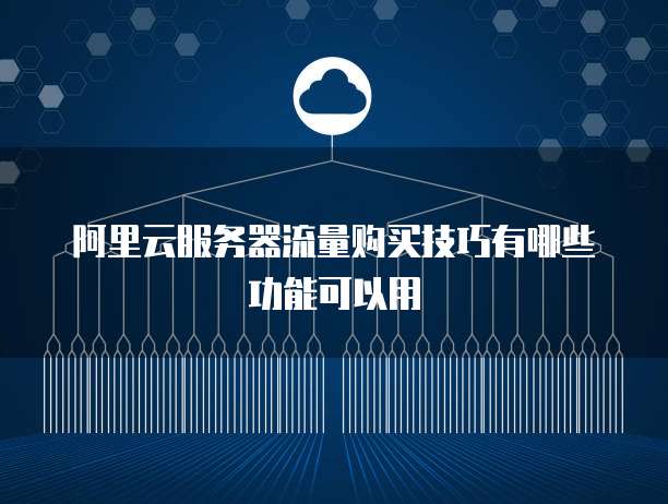 阿里云服务器流量购买技巧有哪些功能可以用