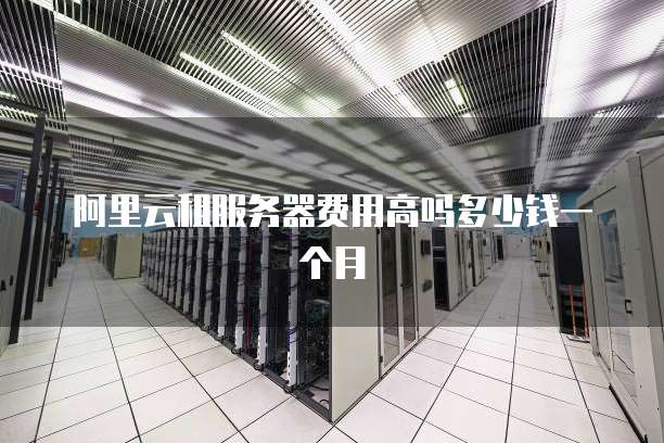 阿里云租服务器费用高吗多少钱一个月