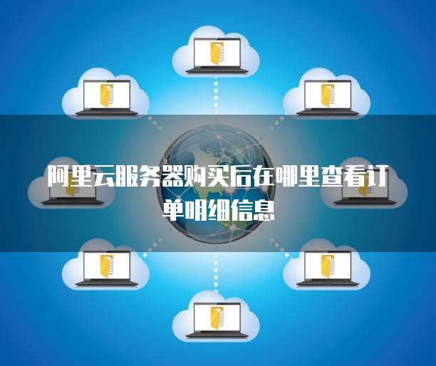 阿里云服务器购买后在哪里查看订单明细信息