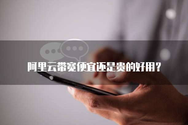 阿里云带宽便宜还是贵的好用?