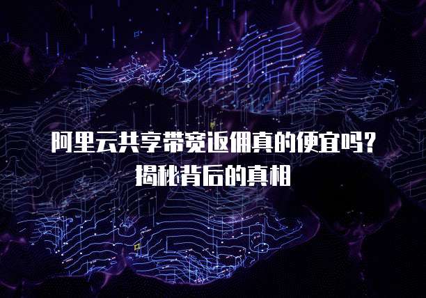 阿里云共享带宽返佣真的便宜吗?揭秘背后的真相