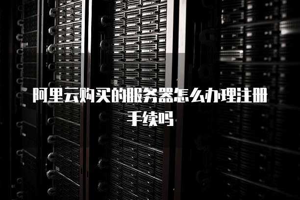 阿里云购买的服务器怎么办理注册手续吗