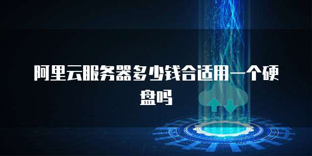 阿里云服务器多少钱合适用一个硬盘吗