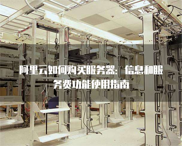 阿里云如何购买服务器:信息和服务费功能使用指南