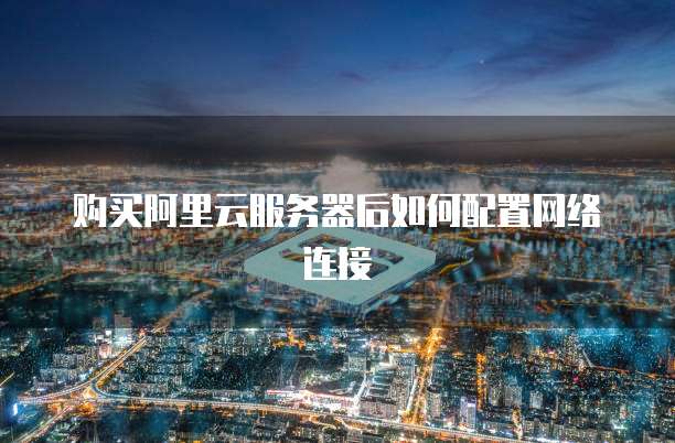 购买阿里云服务器后如何配置网络连接