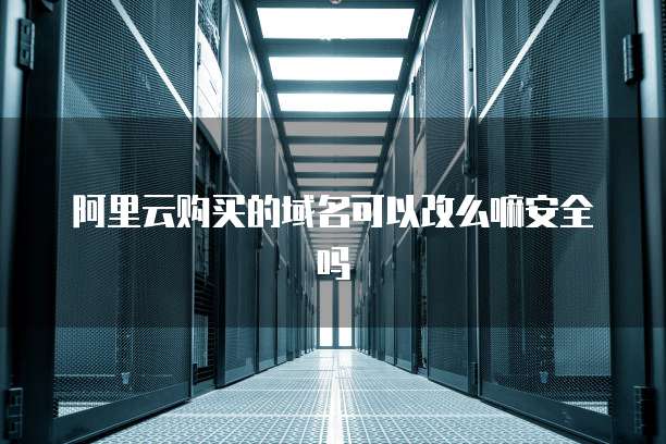 阿里云购买的域名可以改么嘛安全吗