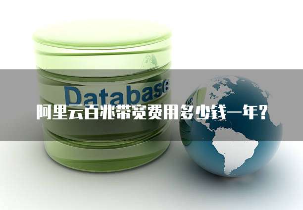 阿里云百兆带宽费用多少钱一年？