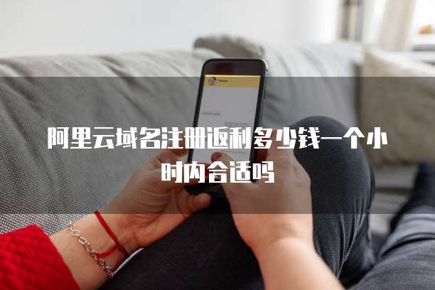 阿里云域名注册返利多少钱一个小时内合适吗