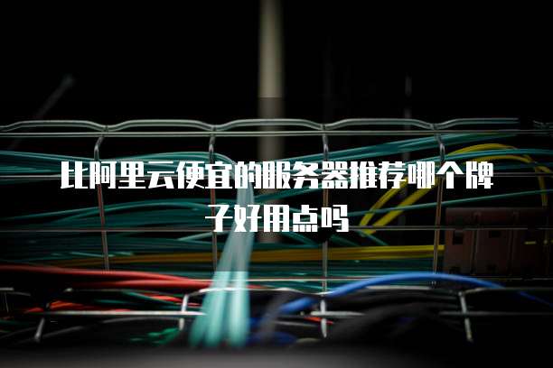 比阿里云便宜的服务器推荐哪个牌子好用点吗
