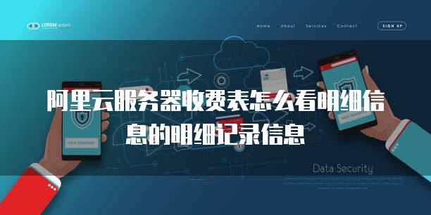 阿里云服务器收费表怎么看明细信息的明细记录信息