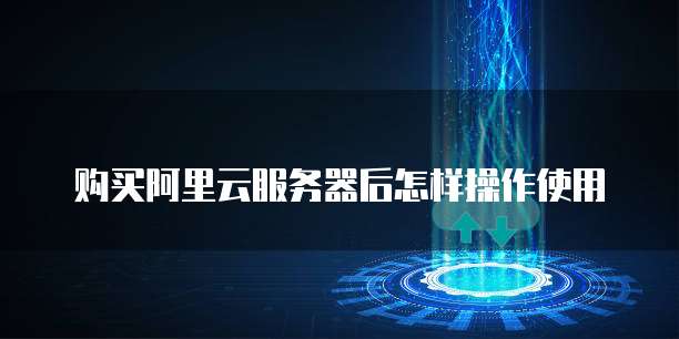 购买阿里云服务器后怎样操作使用