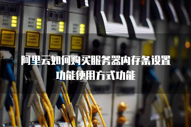 阿里云如何购买服务器内存条设置功能使用方式功能
