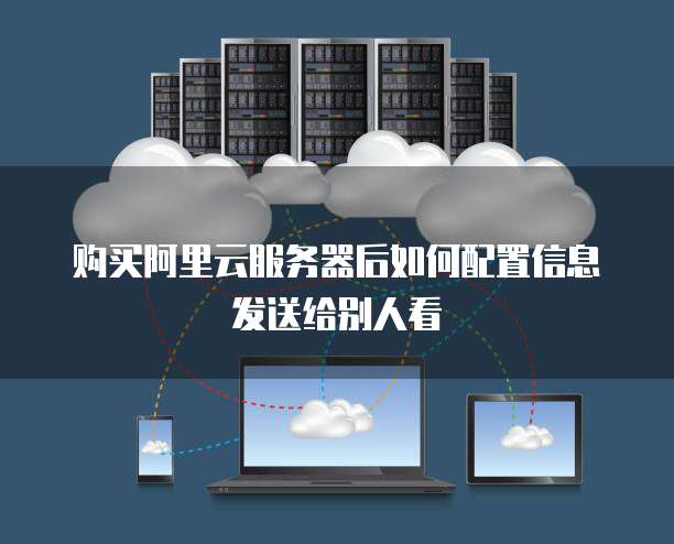 购买阿里云服务器后如何配置信息发送给别人看