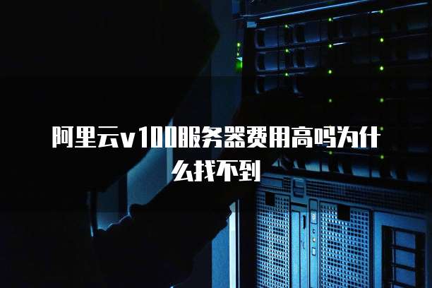 阿里云v100服务器费用高吗为什么找不到