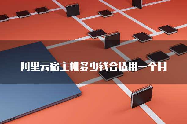阿里云宿主机多少钱合适用一个月