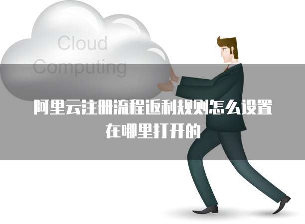阿里云注册流程返利规则怎么设置在哪里打开的