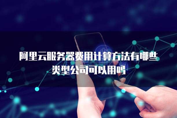 阿里云服务器费用计算方法有哪些类型公司可以用吗
