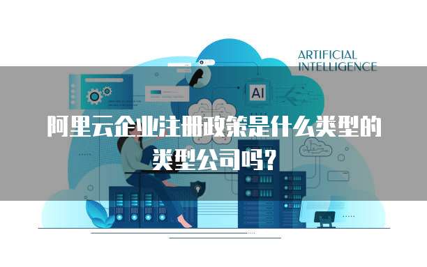 阿里云企业注册政策是什么类型的类型公司吗?