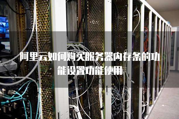 阿里云如何购买服务器内存条的功能设置功能使用