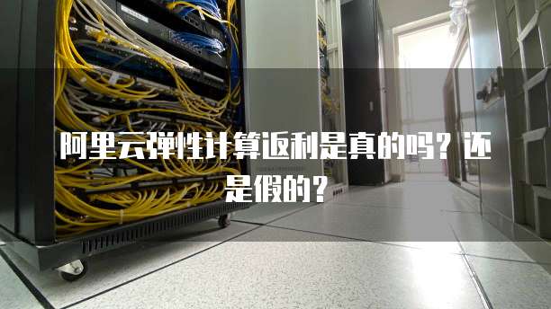 阿里云弹性计算返利是真的吗?还是假的?