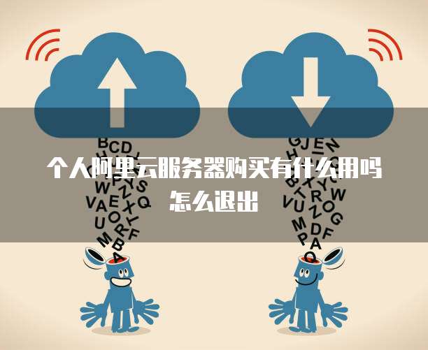 个人阿里云服务器购买有什么用吗怎么退出