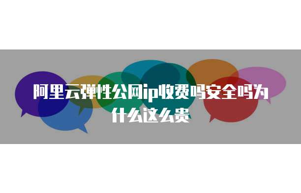 阿里云弹性公网ip收费吗安全吗为什么这么贵